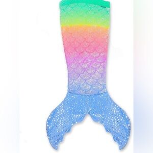 Colorful Mermaid Tail Blanket